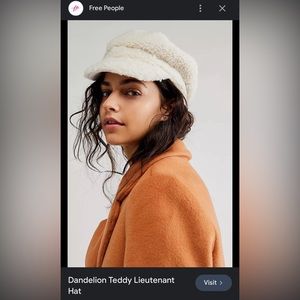 NWT Free People  Dandelion Teddy Luitenant hat